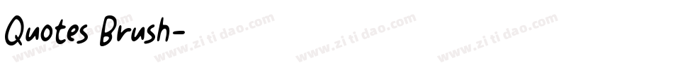Quotes Brush字体转换